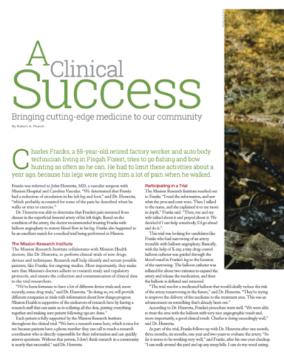 A Clinical Success, Bringing cutting-edge medicine to our community